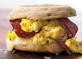 Omelette Sandwich With Pastrami