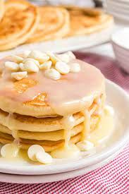 White Chocolate Mini Pancakes