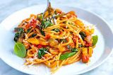 vegetables pasta with red sauce