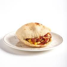 Omelette Sandwich with Oriental Sausage and Roumi Cheese
