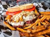 French Fries With Pastrami Sandwich