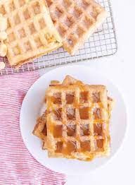 Waffle With Caramel Sauce