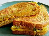 Potato Puree Omelette With Roumi and Chedder Sandwich