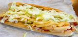 French Fries With Fried Eggs Sandwich
