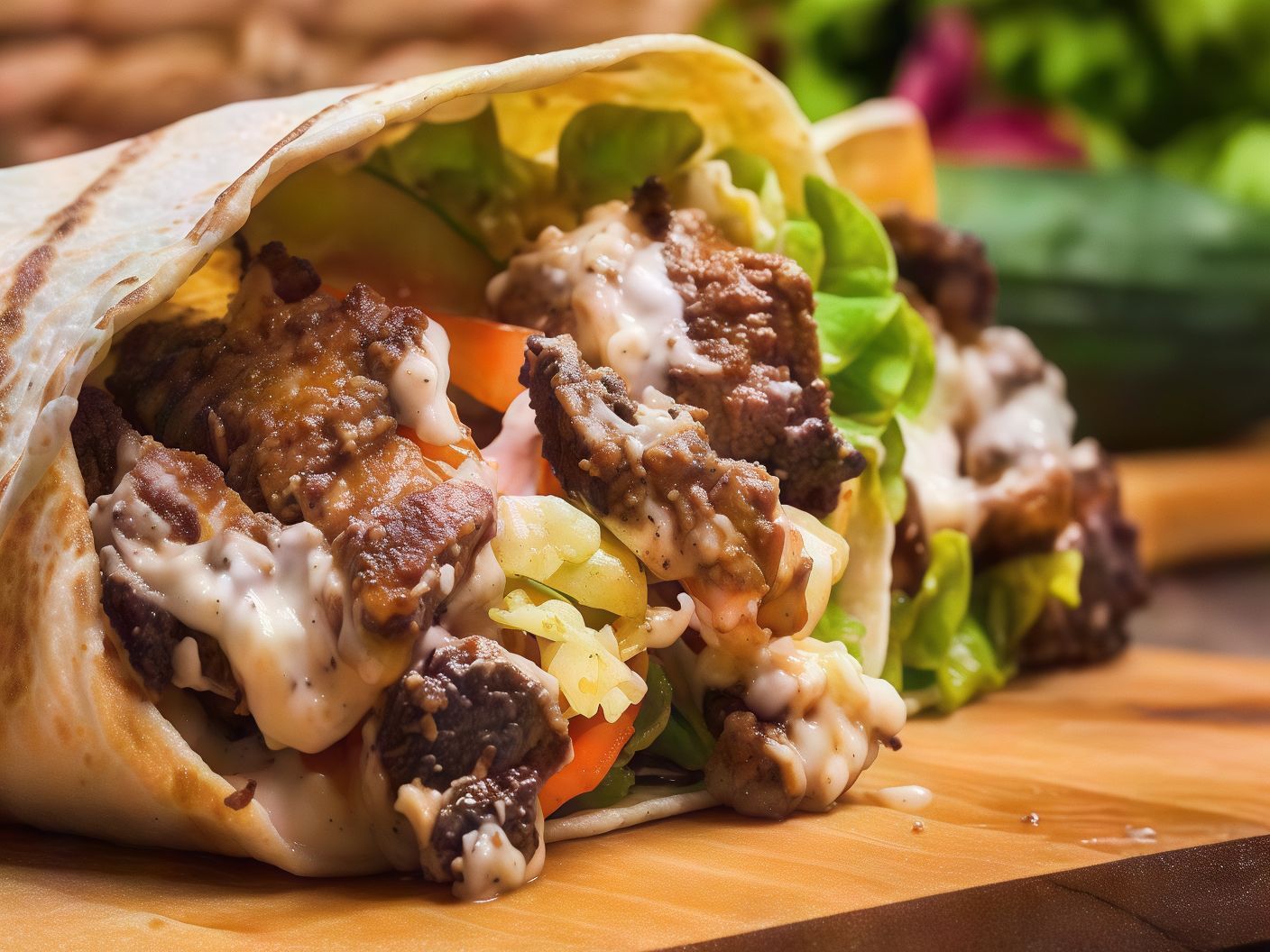Meat Shawerma Crepe