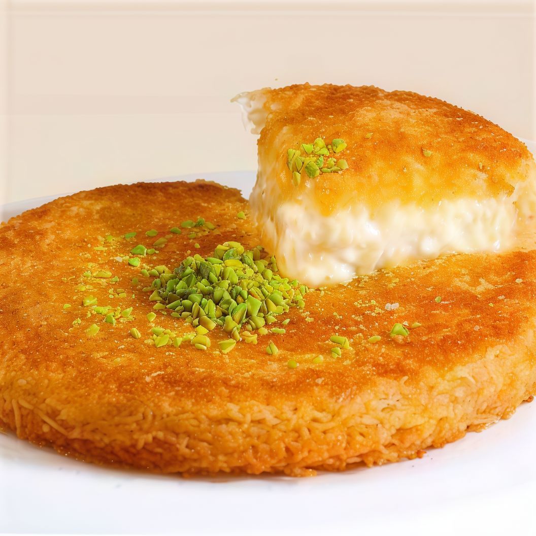 Kunafa with Pistachio and cheese