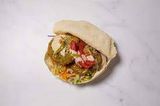 Falafel With Pickled Eggplant Sandwich