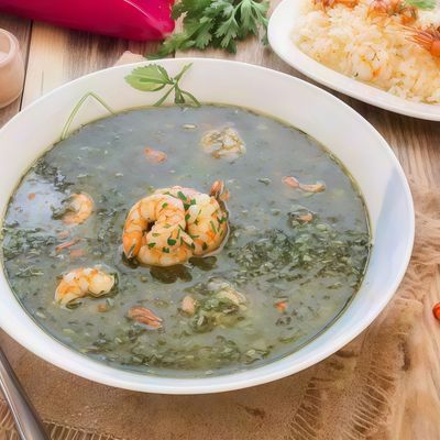 Molokhia With Shrimp