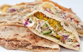Falafel With Baba Ghannoug Sandwich