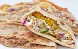 Falafel With Baba Ghannoug Sandwich
