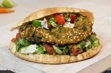 Falafel Patty Stuffed with Kiri Or Cheddar Cheese