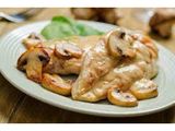 Grilled Chicken With White Mushroom Sauce Platter