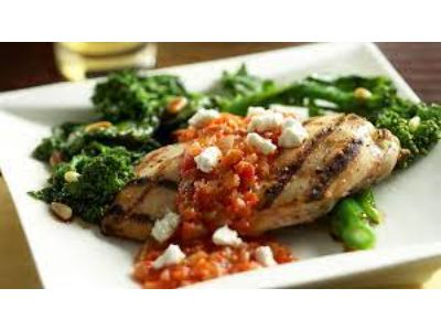Grilled Chicken With Pepper Sauce Platter