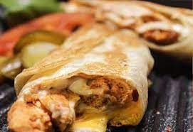 Chicken Shawerma With Mozzarella Cheese Sandwich