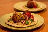 Falafel With Baba Ghannoug Sandwich
