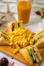 French Fries With Ketchup Sandwich