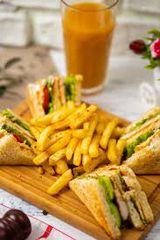 French Fries With Ketchup Sandwich