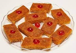 basbousa cherry