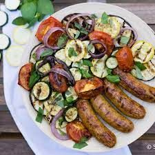 Grilled Oriental Sausage Meal