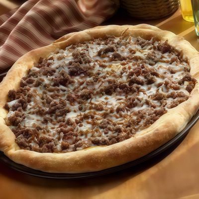 Minced Meat Oriental Pizza