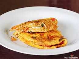 Mozzarella cheese omelette
