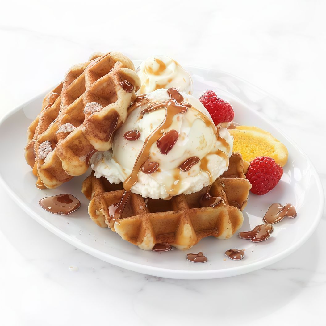 Waffle Nutella Ice Cream