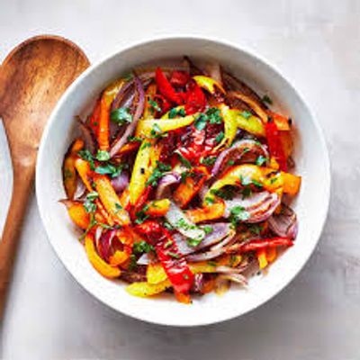 Onions And Pepper And Lemon