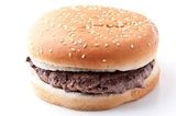 Plain burger sandwich