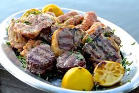 Mixed grill meal kofta, grilled chicken slices, and shish tawook