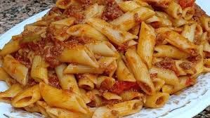 Panna pasta with red sauce