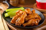 Grilled Chicken Wings With Sriracha Bafflo Sauce