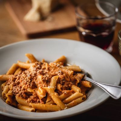 Penne meat spire Pasta