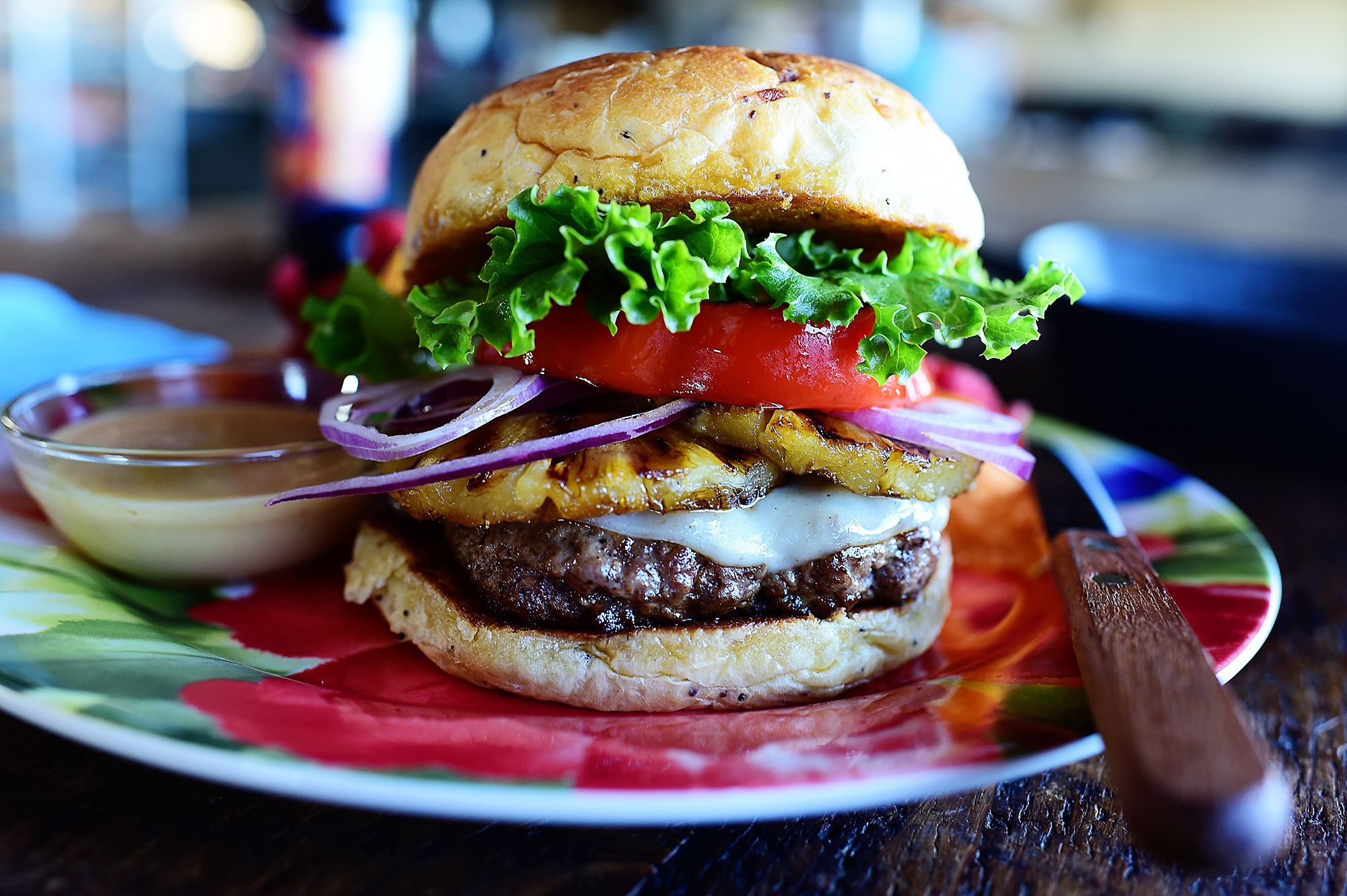 Hawaiian Burger Sandwich