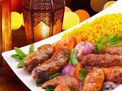 Shish kebab meal