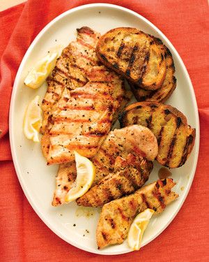 Grilled Chicken With Bread