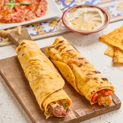 Chicken Kebab Sandwich Turkish Bread