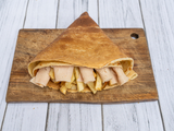 Cheddar and Turkey potato crepe