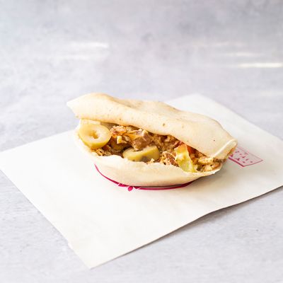 foul with eggs and pastrami sandwich