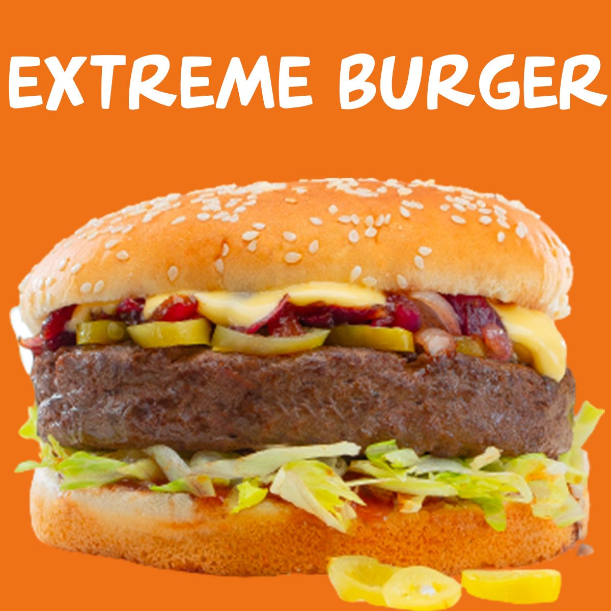 Extreme Beef Burger Sandwich