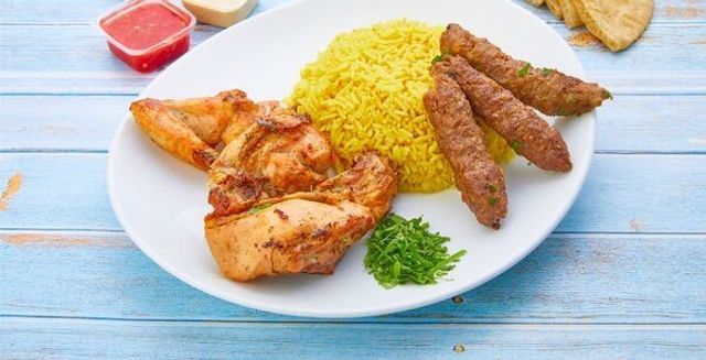 Quarter Chicken and 2 Skewer Of Kofta