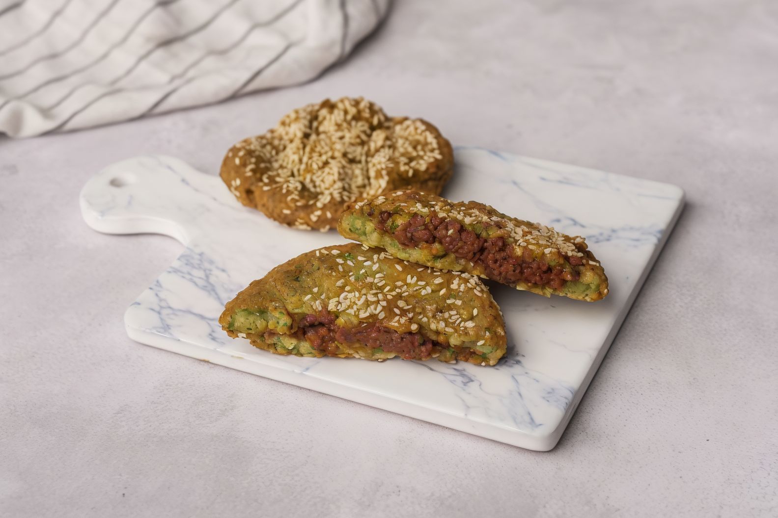 Stuffed Falafel Patty