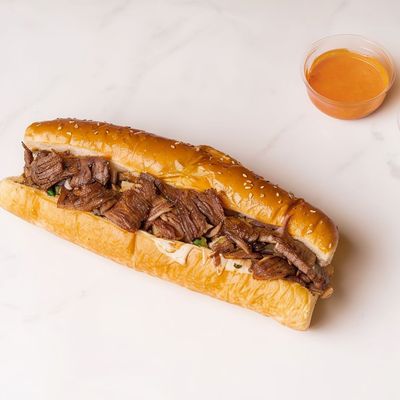Large meat shawarma sandwich (French bread)