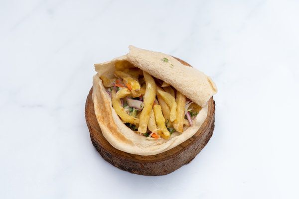 Falafel And Fries Sandwich