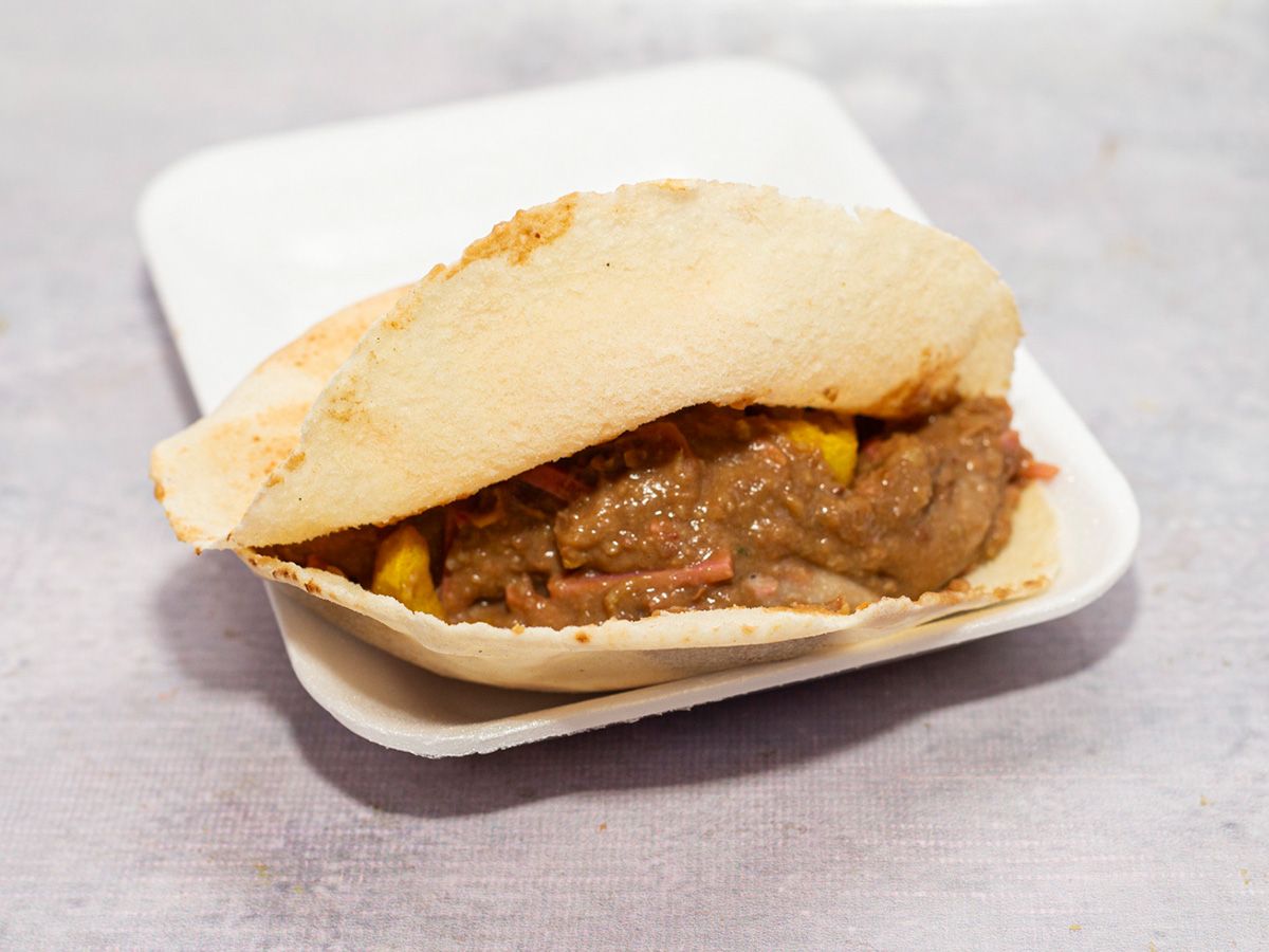 Foul With Sausage Sandwich