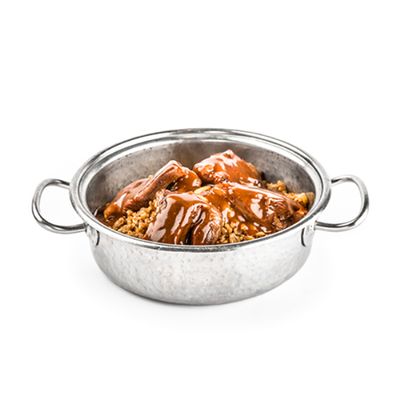 Freek with veal shank