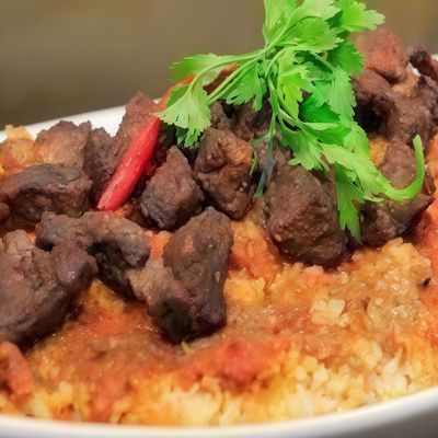 Fatta with liver