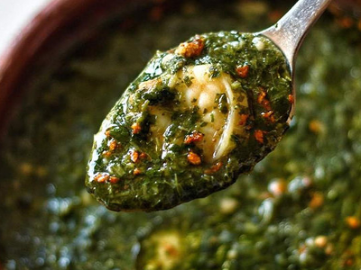 Molokhia with Shrimp