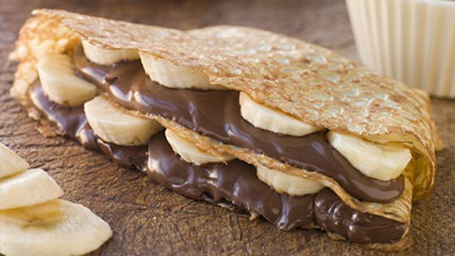 Nutella Chocolate With Banana Crepe