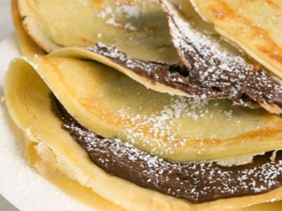 Banana With Nutella Chocolate Crepe