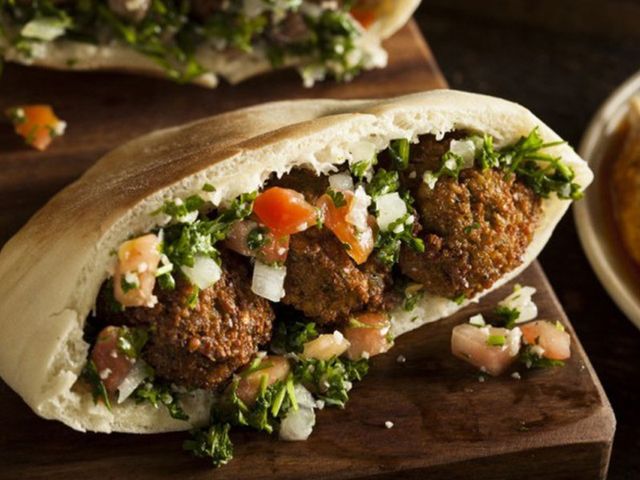 Mix Foul And Falafel Sandwich